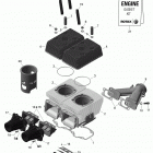 Rave 550 Блок цилиндров и мощностные клапана