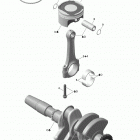 Adventure LX 600 ACE Коленвал и поршни