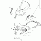 Adventure GT 1200 4-TEC Стекло ветровое и консоль