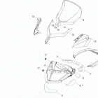 Xtrim Commander 600 SDI Стекло ветровое и консоль