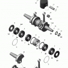 Rave 550 Коленвал и поршни
