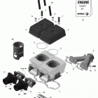 Rave 550 Блок цилиндров и мощностные клапана
