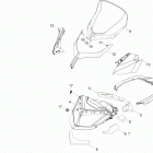 Xtrim Commander Limited 600 SDI Стекло ветровое и консоль