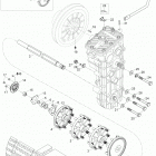YETI V-800 Привод гусеницы