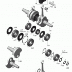 Rave RS 600 Коленвал и поршни