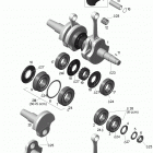 Rave RE 600 E-TEC 01- Crankshaft