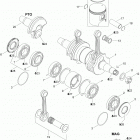 Rave 550 Коленвал и поршни