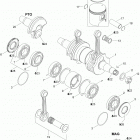 Rave Xtrim Std 550F Коленвал и поршни