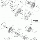 Ranger V-800 05- Pulley System RANGER