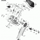 Ranger V-800 Головка цилиндров задняя часть