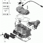 Xtrim 800R PowerTEK Цилиндр и головка