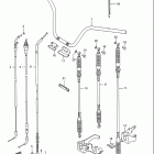 LT-F250 Quad Runner Handlebar - cable (model l / m / n / p / r / s / t...