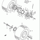 LT-F250 Quad Runner Заднее колесо
