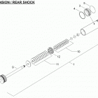 Adventure GT 600HO SDI Амортизатор в разборе задний
