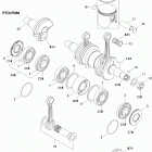 Adventure 550F Коленвал,поршень и цилиндр
