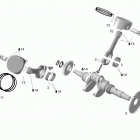 YETI TUV V-1300 Коленвал и поршни