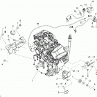 Adventure V-800 Двигатель и крепление