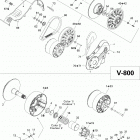 Adventure V-800 Защита ремня вариатора