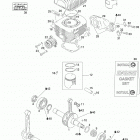 Adventure 300F Коленвал,поршень и цилиндр