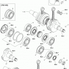 Rave 800 Коленвал и поршни