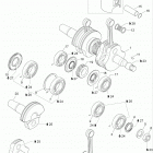Sport Touring 600HO SDI Коленвал и поршни