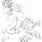 Rave Cross 800 HO 01- Engine Mount Plate / Muffler