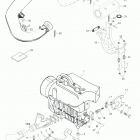 Enduro 400 F 01- Engine Mount Plate / Muffler