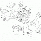 ZR 4000 SNO PRO 129 GREEN Опора двигателя и вариатор