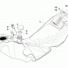 ZR 4000 SNO PRO 129 GREEN Топливный бак