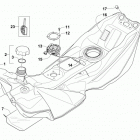 PANTERA 7000 LTD BLACK Топливный бак
