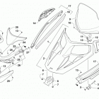 LYNX 2000 LT Black (US) Капот,ветровое стекло и бампер