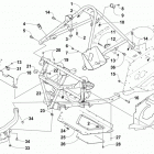 BEARCAT 7000 XT BLUE Передний бампер, рама и суппорт рулевого управлени...