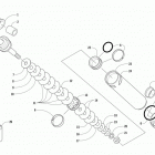 ZR 8000 SNO PRO 129 ES GREEN Задняя подвеска ,задний амортизатор