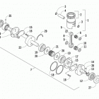 ZR 4000 SNO PRO 129 GREEN Поршень и коленвал