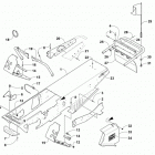 ZR 120 GREEN Шасси, скамейка для ног и задний  бампер