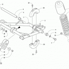M 6000 SE ES 153 GREEN Задняя подвеска ,передний рычаг