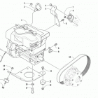 BEARCAT 2000 LT BLUE Опора двигателя и вариатор