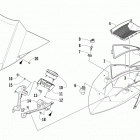 ZR 8000 SNO PRO 129 ES GREEN Ветровое стекло и панель инструментов