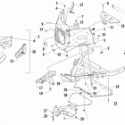 ZR 4000 SNO PRO 129 GREEN Передний бампер и рама