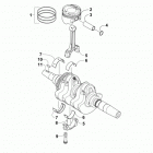 BEARCAT 3000 LTD BLUE EARLY BUILD Коленчатый вал и поршни