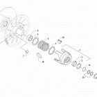 ZR 4000 SNO PRO 129 GREEN Привод сцепления