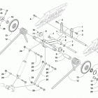 ZR 8000 SNO PRO 129 ES GREEN Задняя подвеска ,задний рычаг