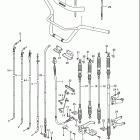 LT-4WD Quad Runner Handlebar - control cable (model j / k / l / m / n...