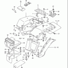 LT-F4WDX King Quad Заднее крыло