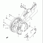 LT-F4WDX King Quad Front wheel brake (model m / n / p)