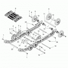 S17DCL6PSA/PEL 600 RUSH XCR/INTL ES Подвеска задняя и трак