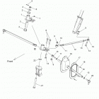 S17SJA5B 550 WIDETRAK/LX ALL OPTIONS Рулевое управление нижняя часть