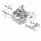 S17EFK6 600 AXYS PRO RMK 155 ALL OPTIONS Engine, mounting - s17efk6 all options (600304)