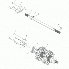 S17DCL8PSA/PEL 800 RUSH XCR/INTL ES Drive train, jackshaft and driveshaft - s17dcl8psa...