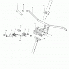 S17DDJ6PEM 600 SWITCHBACK PRO X INTL Steering, upper and handlebar asm. - s17ddj6pem (6...